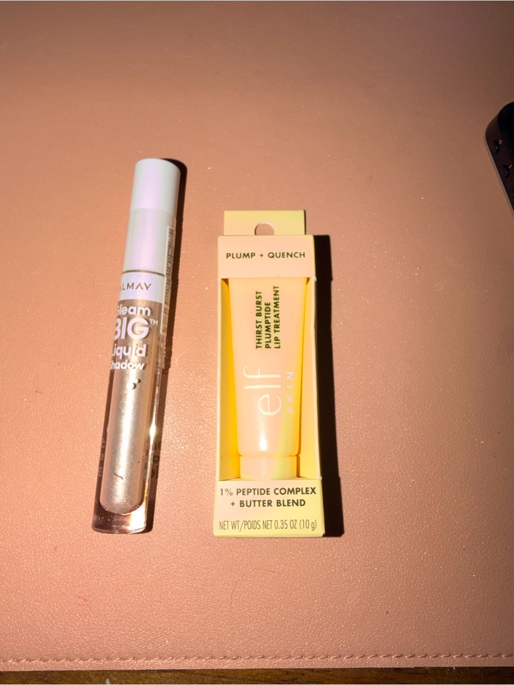 Almay Halo Dust Liquid Eye Shadow & Elf Peptide Lip Treatment